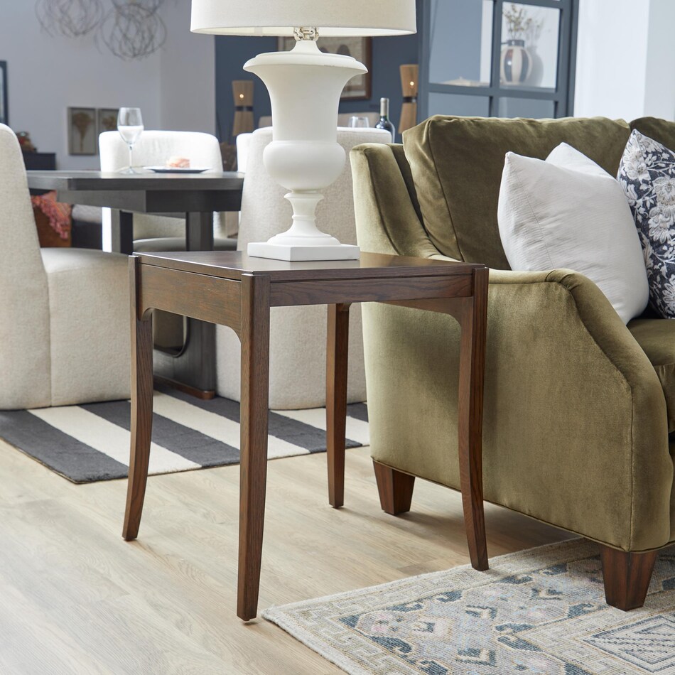 massillon brown end table   