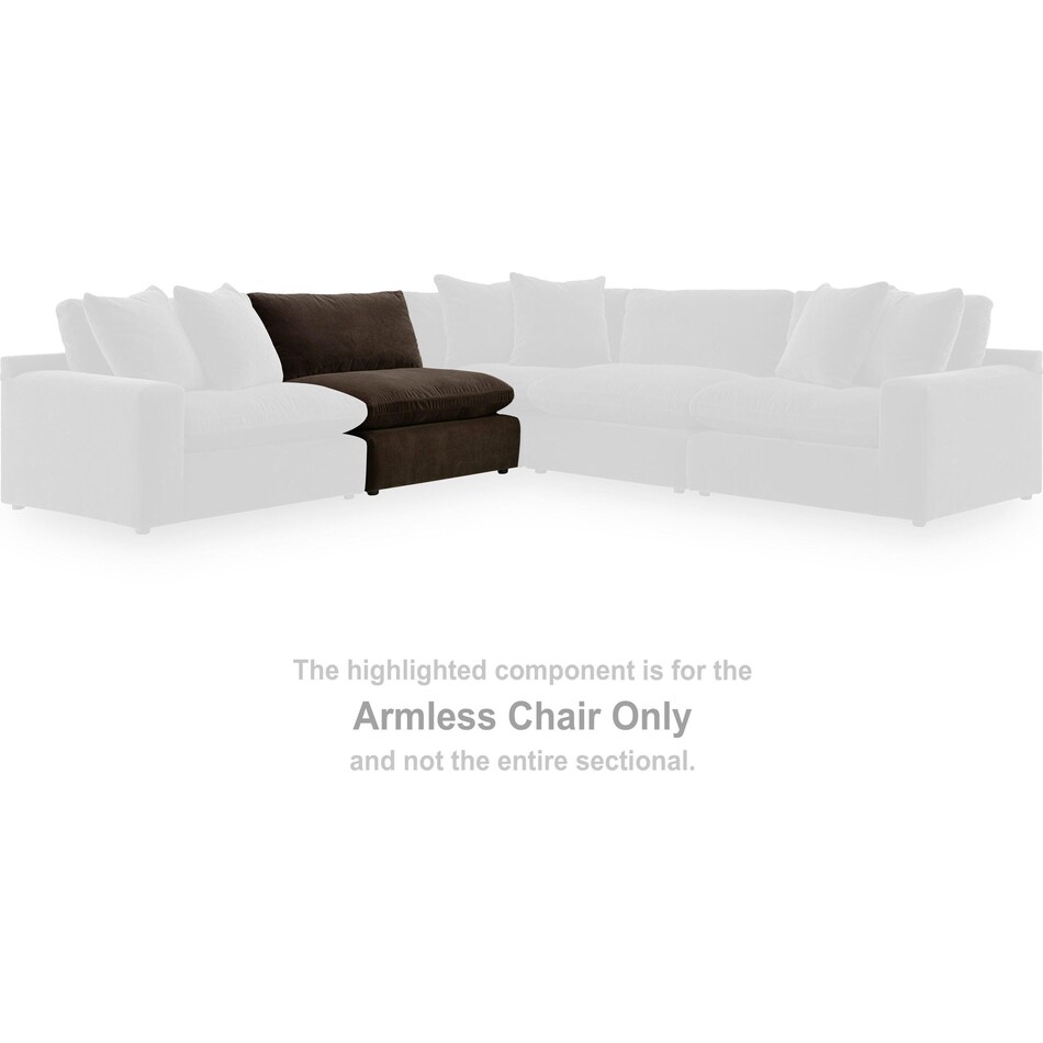 maximilian armless chair   
