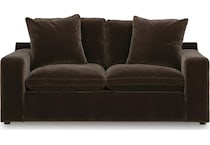 maximilian bittersweet loveseat   