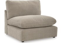 maximilian pebble armless chair   