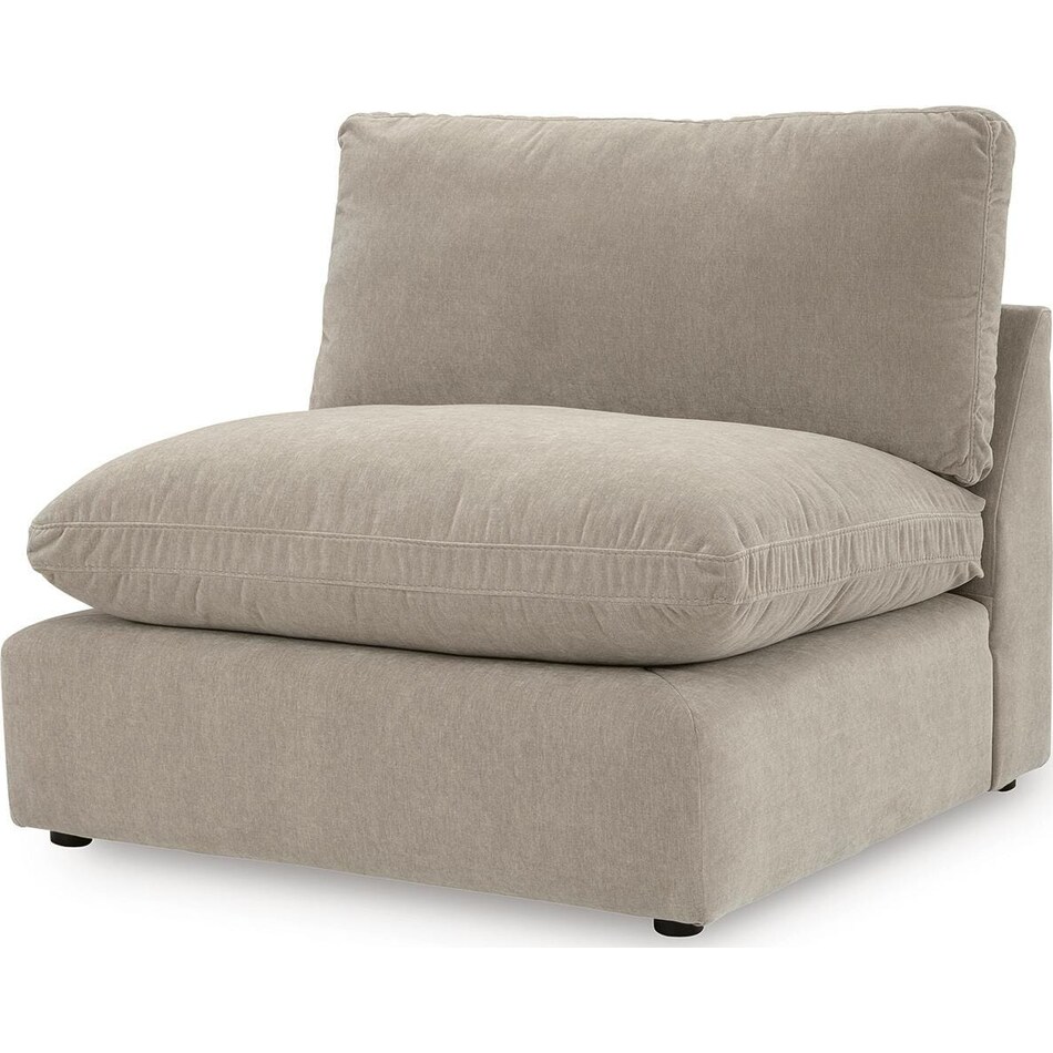 maximilian pebble armless chair   