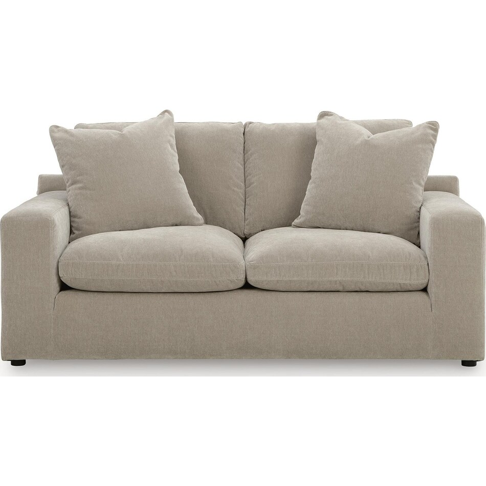 maximilian pebble loveseat   