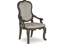 maylee dark brown arm chair   