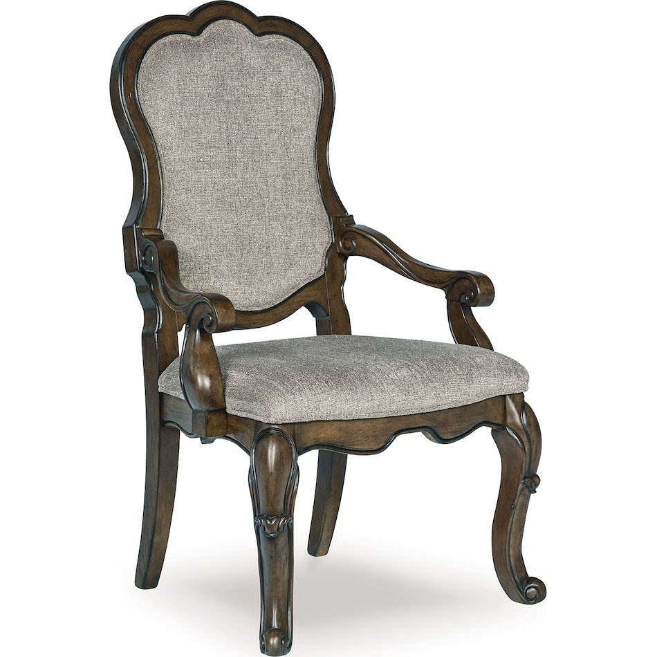 maylee dark brown arm chair   