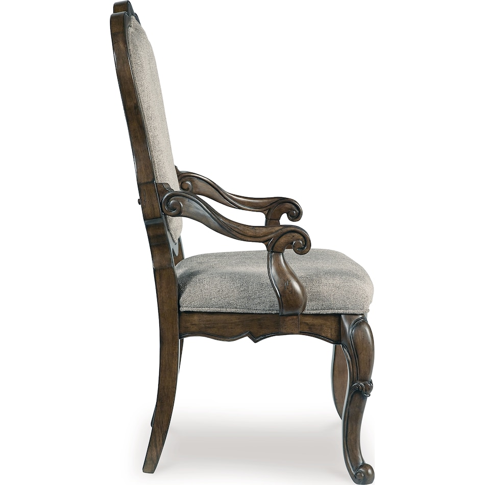 maylee dark brown arm chair   