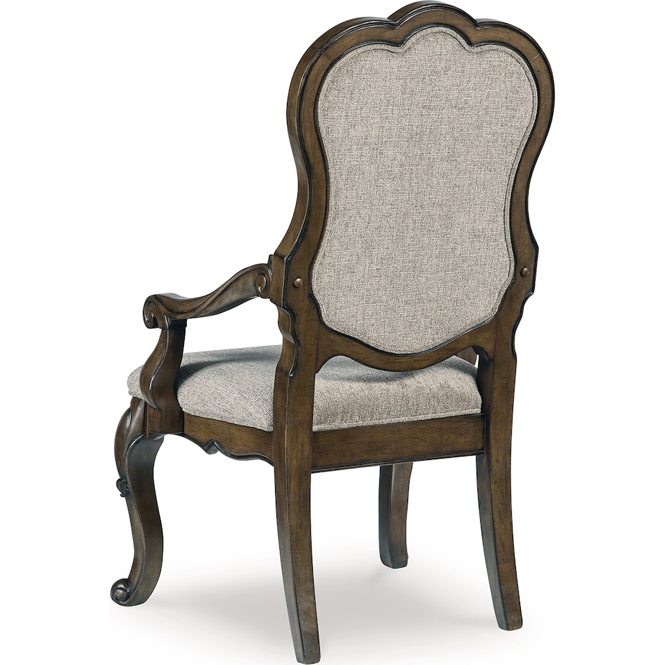 maylee dark brown arm chair   