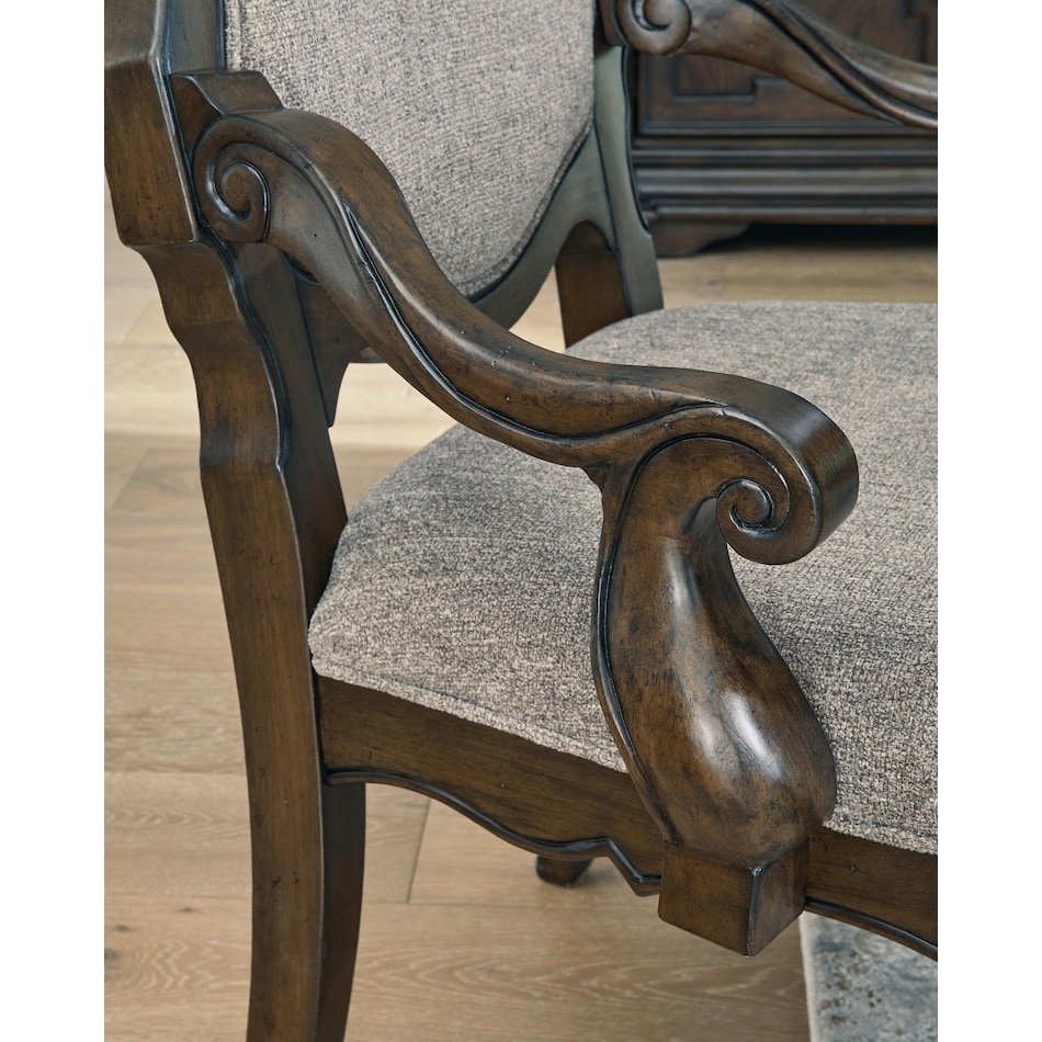 maylee dark brown arm chair   