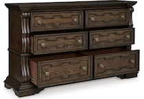 maylee dark brown dresser   