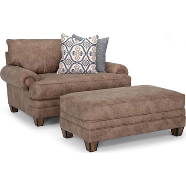 MAYME CHAIR AND A HALF WITH OTTOMAN