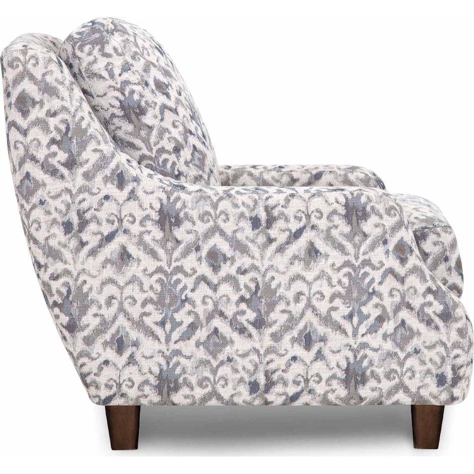 mayme gray accent chair   