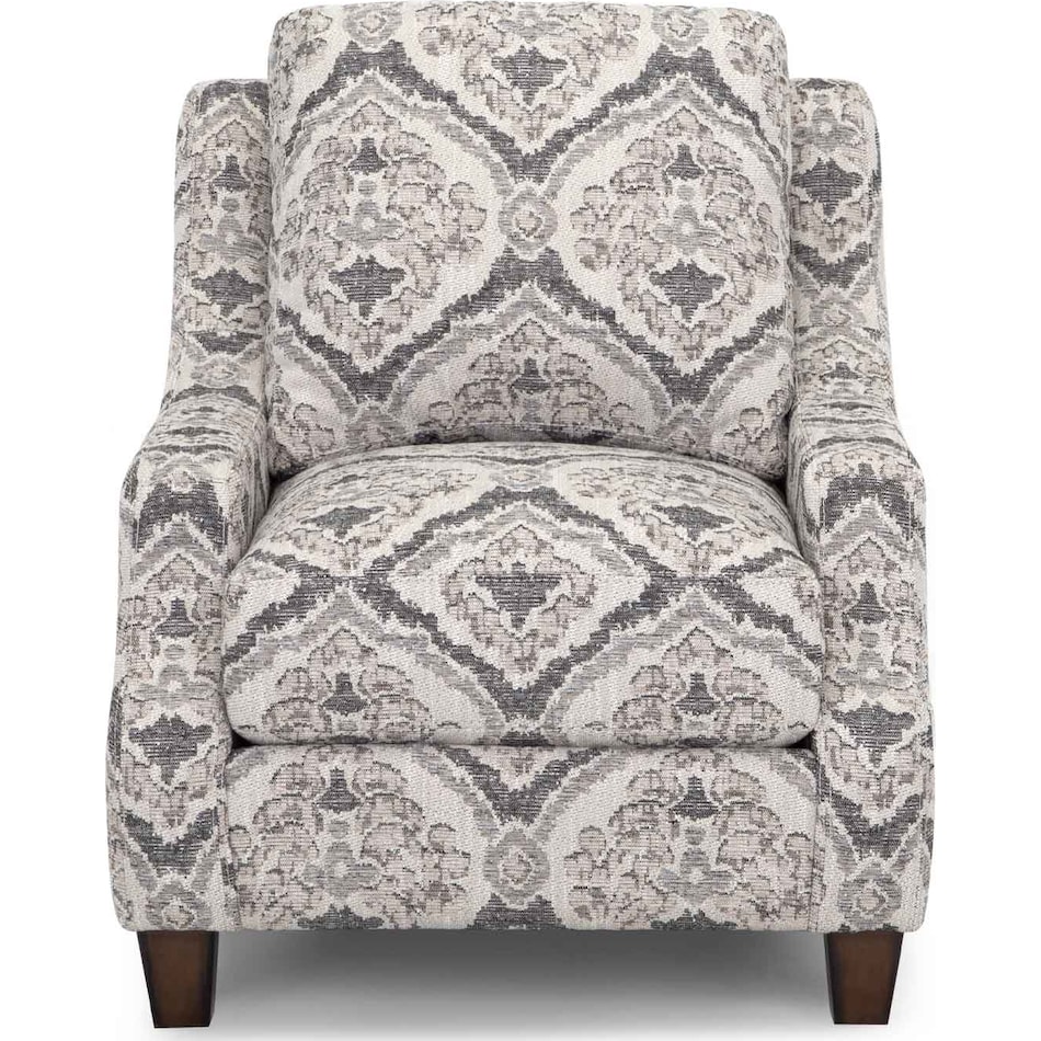 mayme gray accent chair   