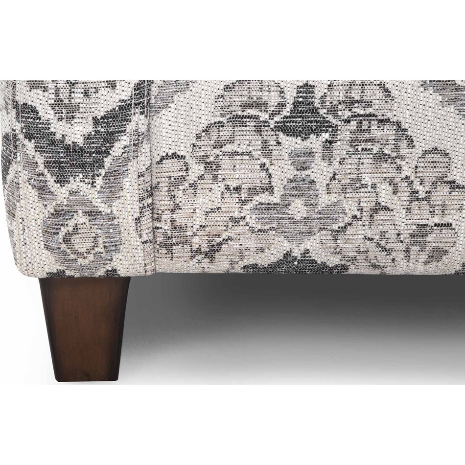 mayme gray accent chair   