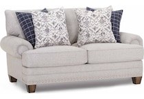mayme gray loveseat   