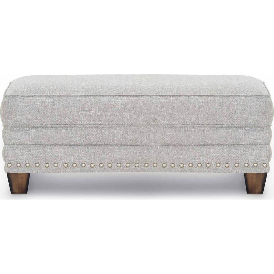 mayme grey ottoman   