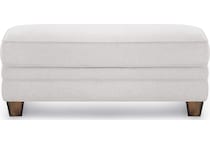 mayme white ottoman   
