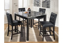 maysville grey dining set   