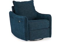 mcburg navy power swivel glider recliner   