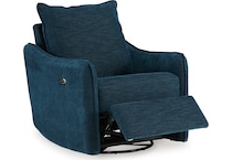 mcburg navy power swivel glider recliner   