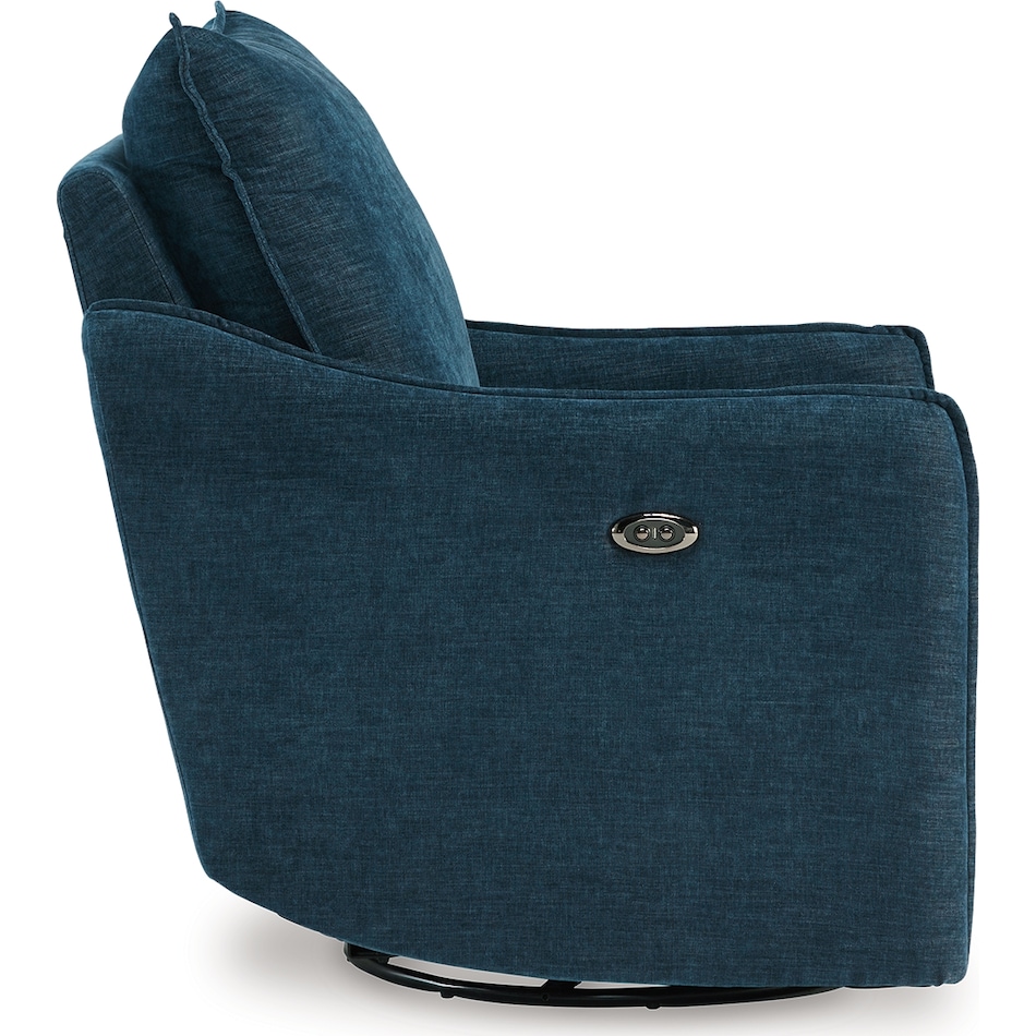 mcburg navy power swivel glider recliner   