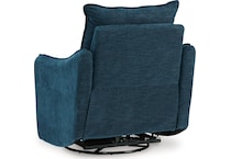 mcburg navy power swivel glider recliner   
