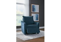 mcburg navy power swivel glider recliner   