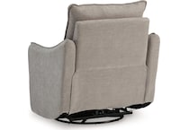 mcburg taupe power swivel glider recliner   