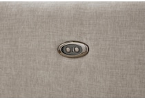 mcburg taupe power swivel glider recliner   
