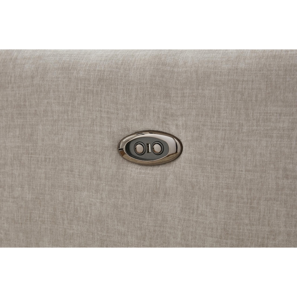 mcburg taupe power swivel glider recliner   