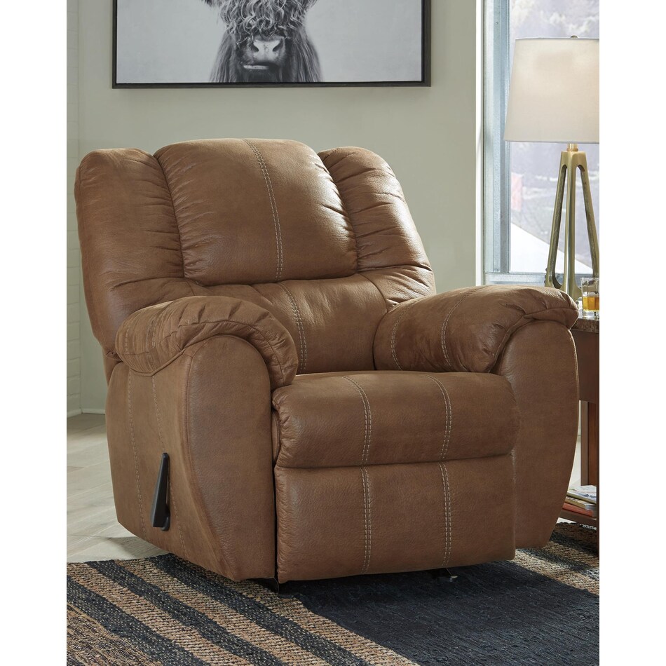 mcgann brown rocker recliner   