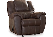 mcgann walnut rocker recliner   