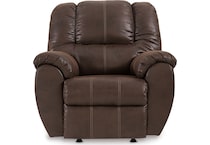 mcgann walnut rocker recliner   