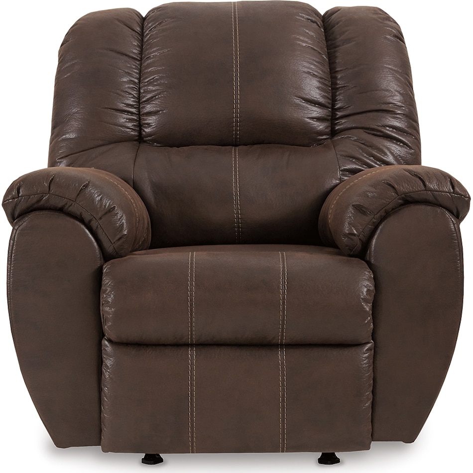 mcgann walnut rocker recliner   