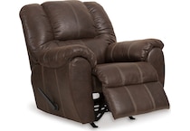 mcgann walnut rocker recliner   