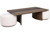 medina brown cocktail table   
