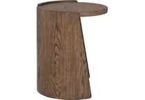 medina brown end table   