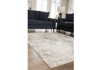 mediu rug blue ivory rug meduim   