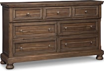medium brown dresser   