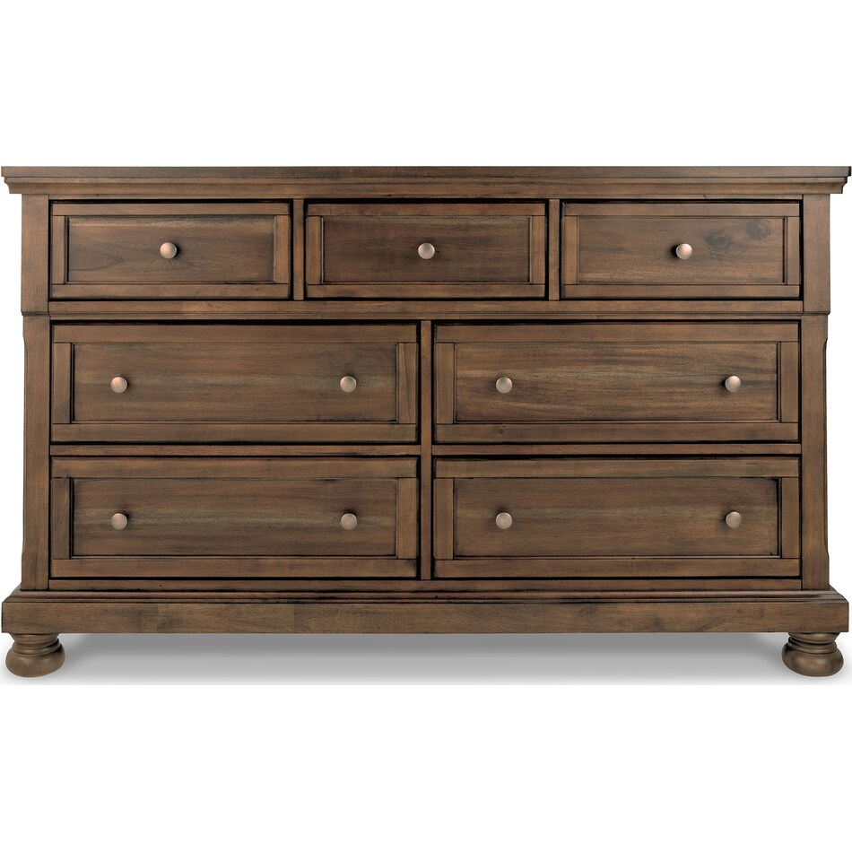 medium brown dresser   