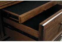 medium brown dresser   