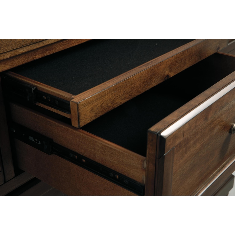 medium brown dresser   