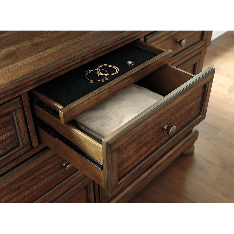 medium brown dresser   
