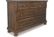 medium brown dresser   