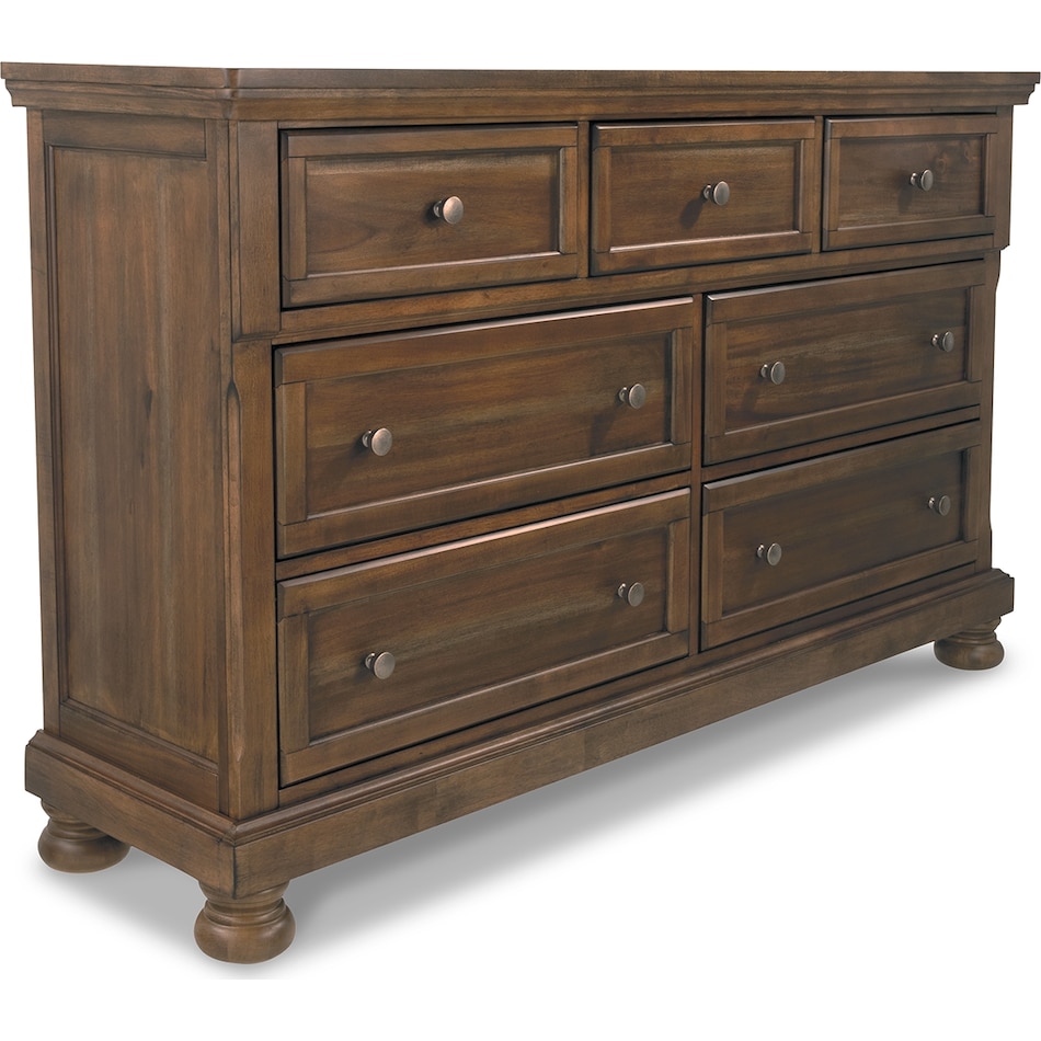 medium brown dresser   