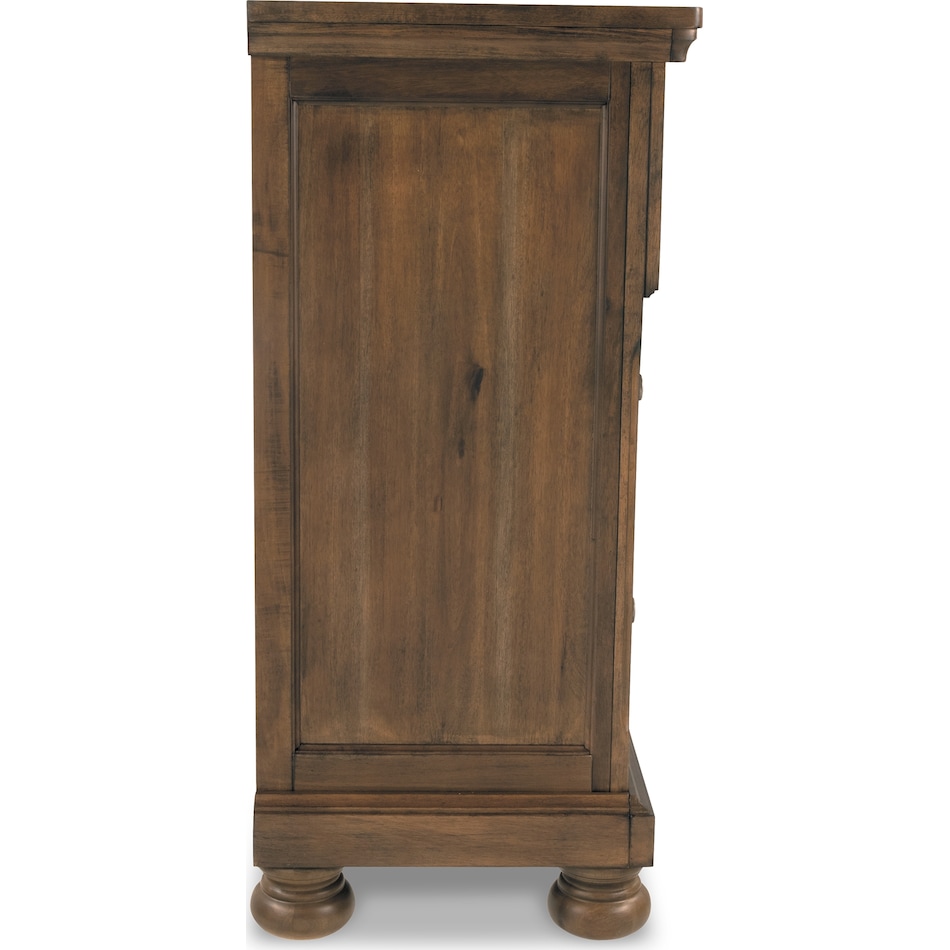 medium brown dresser   