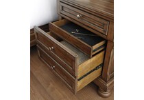 medium brown nightstand   