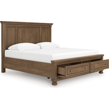 VANDENMORE KING PANEL STORAGE BED
