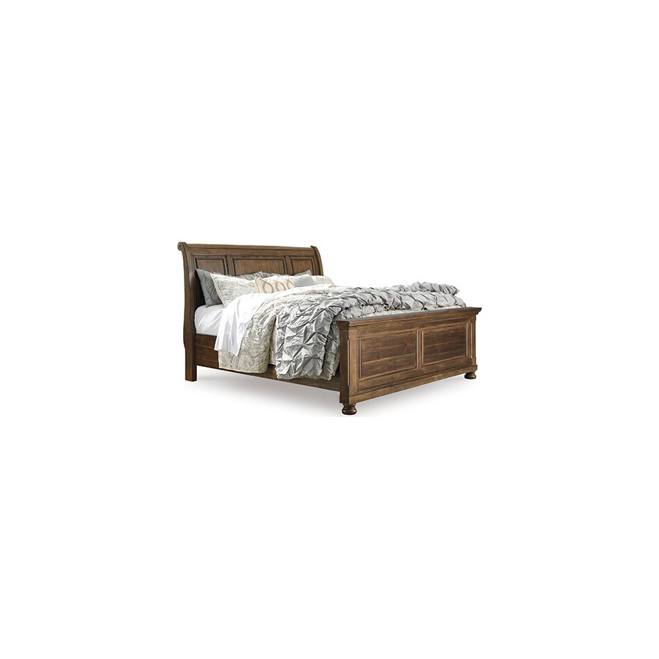 medium brown queen headboard   