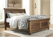 medium brown queen headboard   
