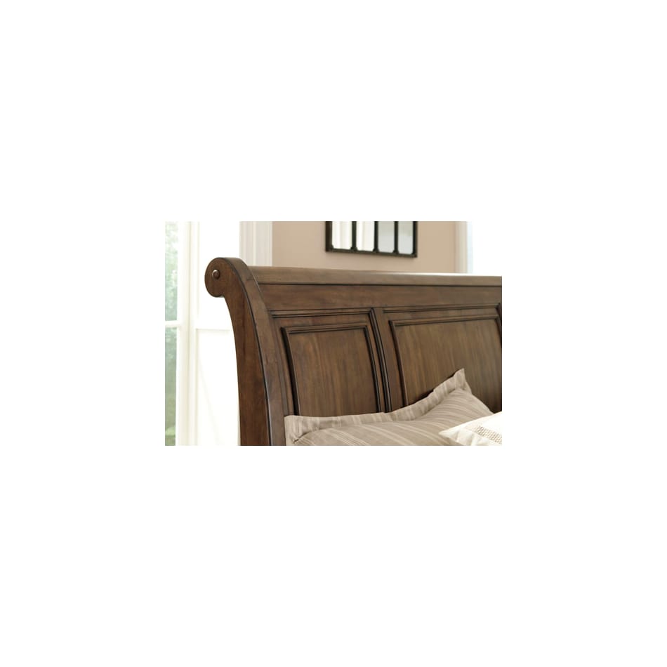 medium brown queen headboard   