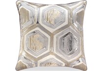 meiling tan gold siver pillow   